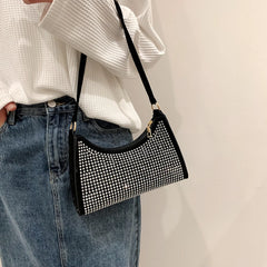 Rhinestones Evening Shoulder Bag Women Dinner Party Wedding Handbag