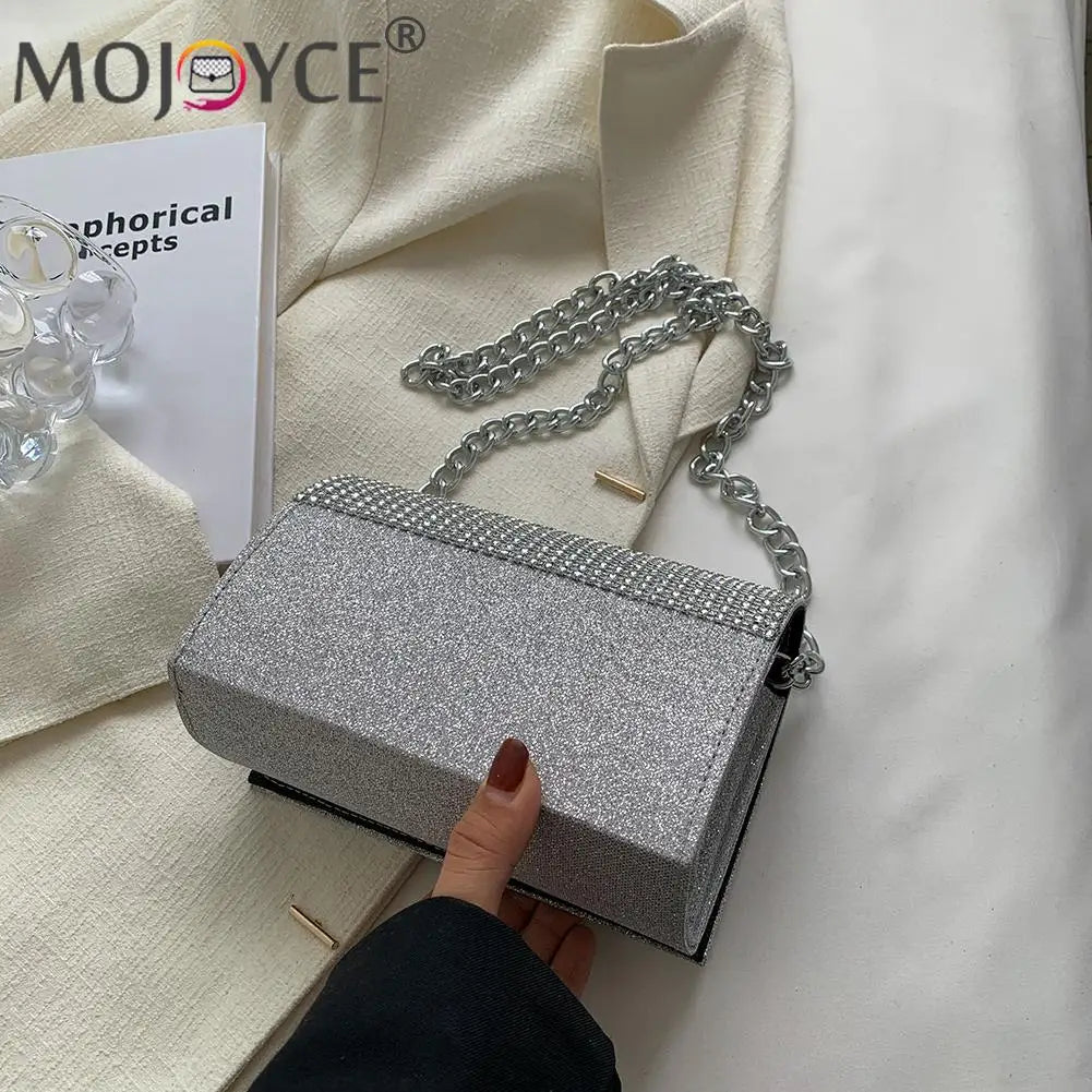 Rhinestones Evening Shoulder Bag for Women