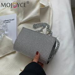 Rhinestones Evening Shoulder Bag for Women