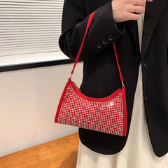 Rhinestones Evening Shoulder Bag Women Dinner Party Wedding Handbag