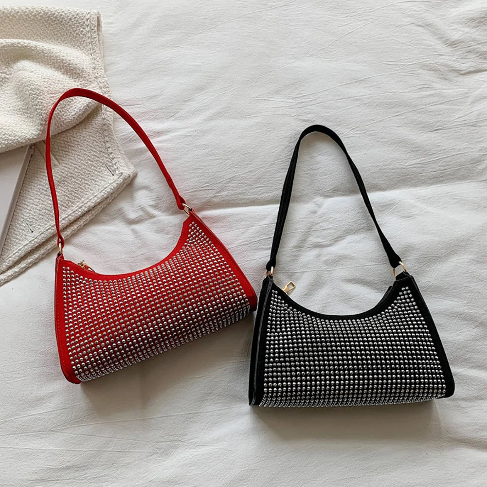 Rhinestones Evening Shoulder Bag Women Dinner Party Wedding Handbag