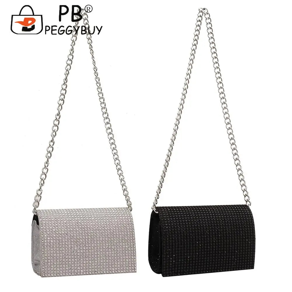 Rhinestones Shoulder Crossbody Bag for Women Wedding Handbag