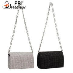 Rhinestones Shoulder Crossbody Bag for Women Wedding Handbag