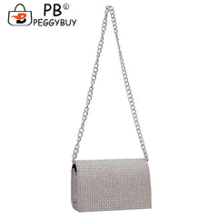 Rhinestones Shoulder Crossbody Bag for Women Wedding Handbag