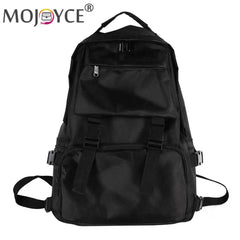 Rhombus Nylon Backpack for Student School Travel