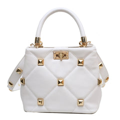Rivet Shoulder Bag Women's Crossbody Handbag Purse Female Phone Pack