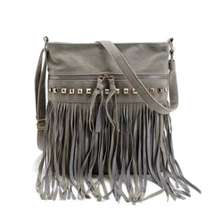 Rivet Tassel Women Bags Shoulder Messenger Bags Crossbody Bolsa