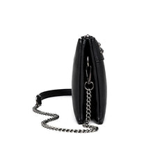 Rivet Women Crossbody Bag PU Leather Wrist Strap Clutch Purses