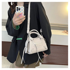 Rivet Women Handbags PU Leather Shoulder Bag Y2K Accessories