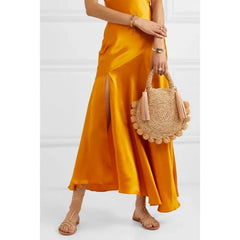Boho Tassel Rattan Handbags Woven Crossbody Shoulder Bags Beach Purses