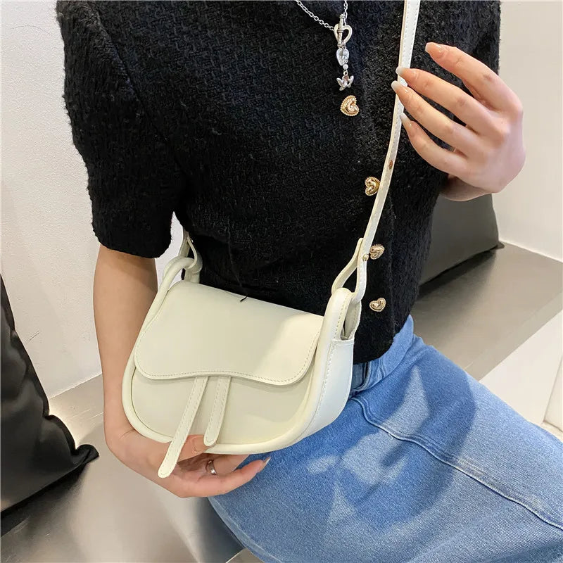 Small Shoulder Bag High Solid PU Leather Messenger Bag