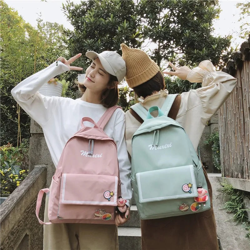 School Backpacks Women Summer Female Students School Shoulder Bags