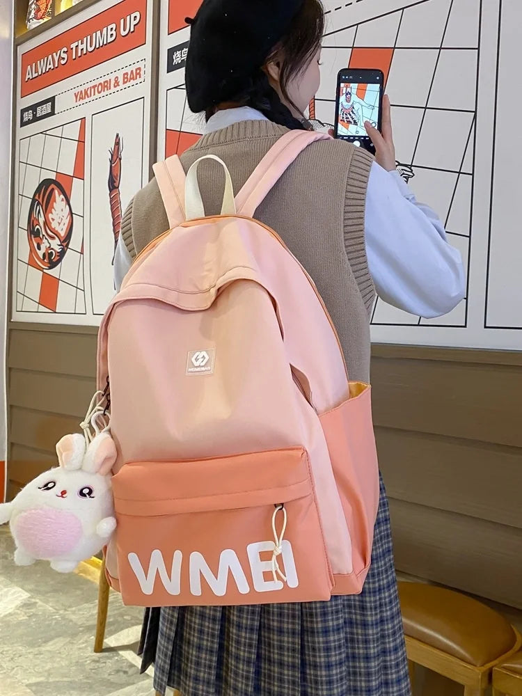 Women's School Bag College Student Backpack