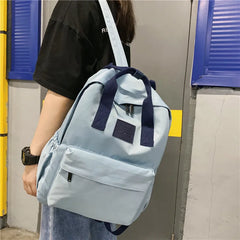 Nylon School Backpack Women Bagpack Waterproof Backpack