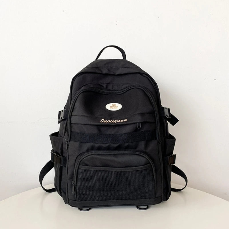 Nylon Backpack Laptop Travel Bag Teen Girl College Large Schoolbag
