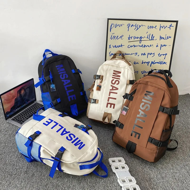 High Capacity Schoolbag Teenage Backpacks Boys Girls Laptop Mochila