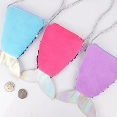 Sequins Mermaid Tail Coin Purse Ladies Sling Card Holder Money Pouch Party Gift