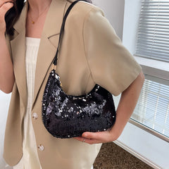 Sequins Women Shoulder Bags Handbags Casual Small Top-Handle Shoulder Bags