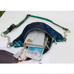 Sequins Waist Pack Chain Belt Bag Leg Bag Phone Pouch Bags