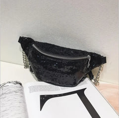 Sequins Waist Pack Chain Belt Bag Leg Bag Phone Pouch Bags