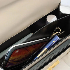 Serpentine Shoulder Bag Women PU Leather Crossbody Bag Chains Messenger Bag