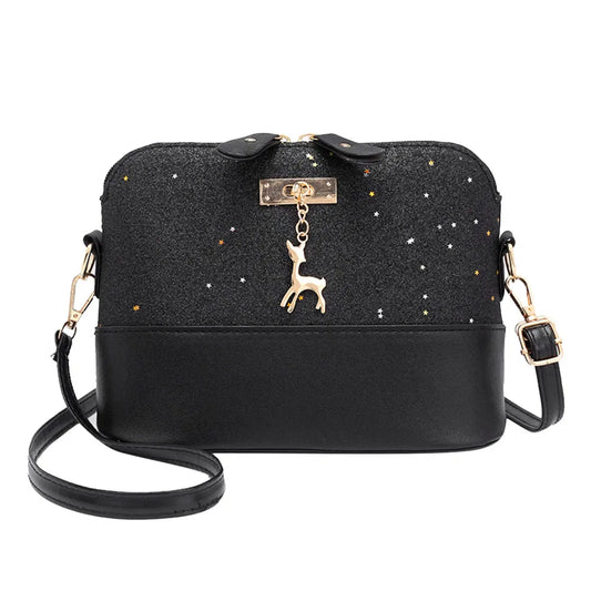 Sequins Tote Bags PU Leather Shell Clutch Bags