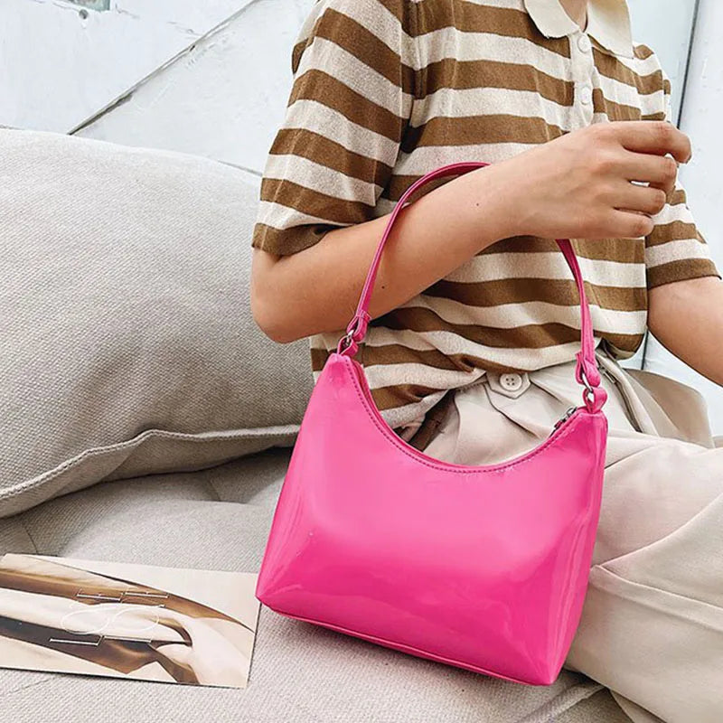 Women's Leather Shoulder Bag Brands Armpit Lady Underarm Bag
