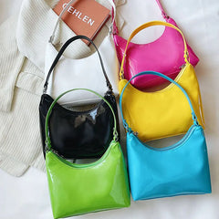 Women's Leather Shoulder Bag Brands Armpit Lady Underarm Bag