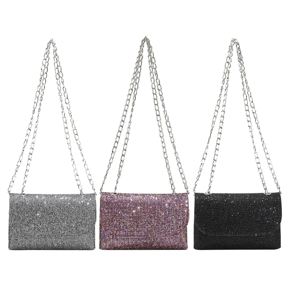 Sequins Clutch Evening Bag Crossbody Handbag