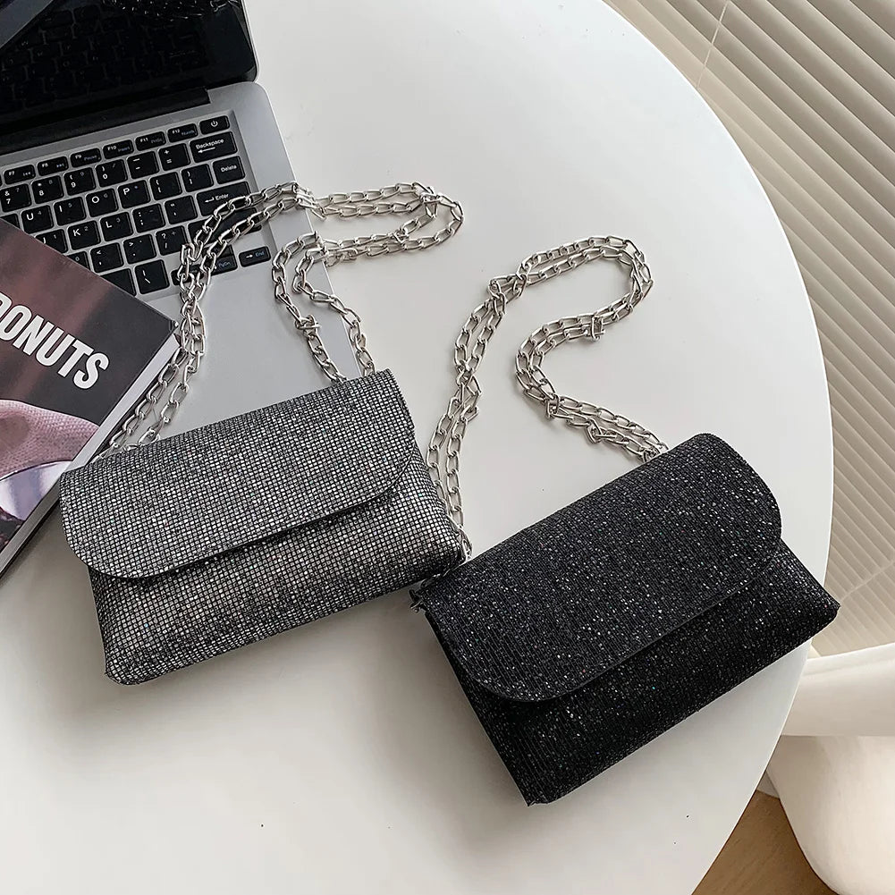 Sequins Clutch Evening Bag Crossbody Handbag