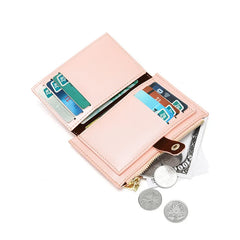 Women's Short Wallet Bag PU Leather Clutch Card Holder