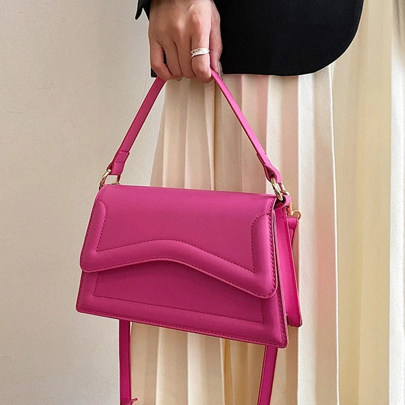Leather Shoulder Bag for Women Crossbody Winter Tote Lady Purses