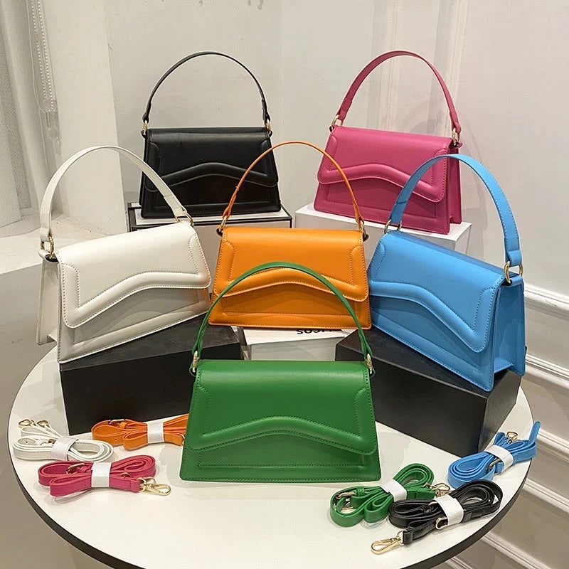 Leather Shoulder Bag for Women Crossbody Winter Tote Lady Purses