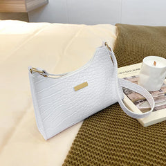 Crocodile Pattern Shoulder Bag for Women Crossbody Purse Handbags