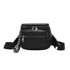 PU Leather Bucket Bag Round Shoulder Bags Lady Crossbody Bag
