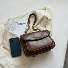 Women's PU Leather Shoulder Bag Flap Armpit Handbag