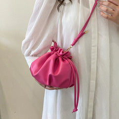 Y2K Style Shoulder Crossbody Bag Drawstring High Street Girls Purse