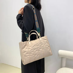Large Capacity Women Shoulder Handbag Soft Portable for Travel