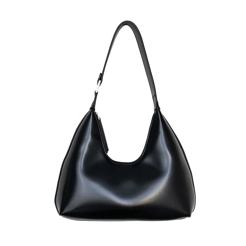 Shoulder Bag PU Leather Casual Hobo Bags Women's Bag Zipper Small Handbags