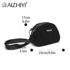 Nylon Female Small Shoulder Bag Lightweight for Weekend Vacation