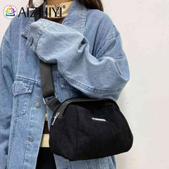Nylon Female Small Shoulder Bag Lightweight for Weekend Vacation