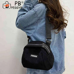 Nylon Shoulder Bag for Women - Lightweight Messenger Bag for Weekend Vacation