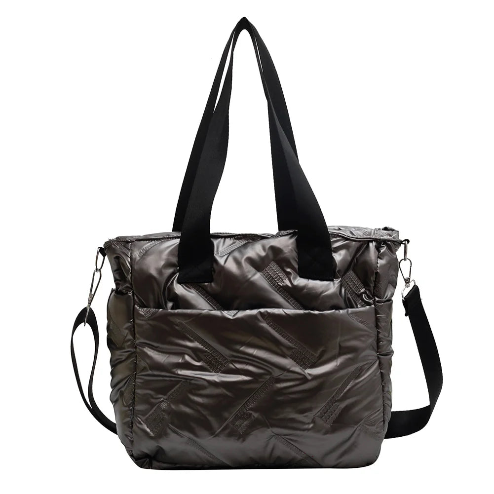 Quilted Shoulder Bag Casual Crossbody Large Capacity Lady Travel Purse