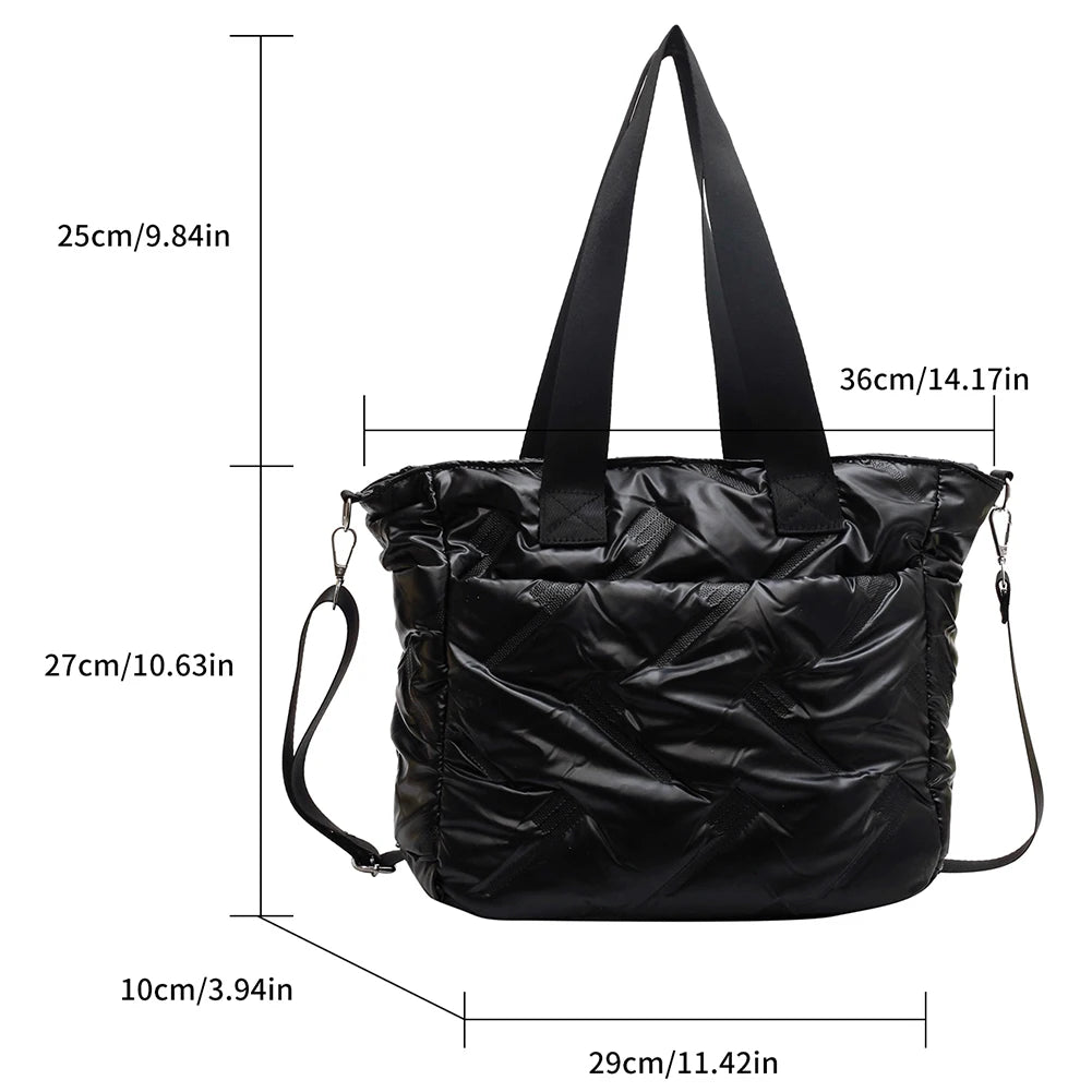 Quilted Shoulder Bag Casual Crossbody Large Capacity Lady Travel Purse