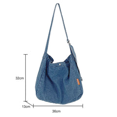 Vintage Shoulder Bag Harajuku Cowboy Crossbody Tote Bag