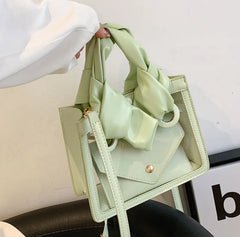 Transparent Shoulder Bag Crossbody Jelly Handbag Tote Purse