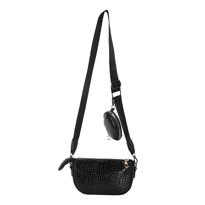 Shoulder Bag Women Casual Crossbody Bags 2 Pc Set Messenger Bags For Women