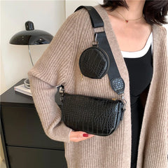 Shoulder Bag Women Casual Crossbody Bags 2 Pc Set Messenger Bags For Women