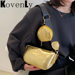 Shoulder Bag Women Casual Crossbody Bags 2 Pc Set Messenger Bags For Women