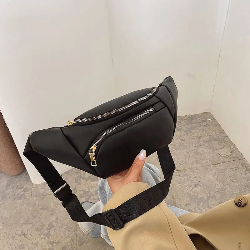 Women's Casual Shoulder Bag Pu Leather Waist Bag Female Fanny Bag